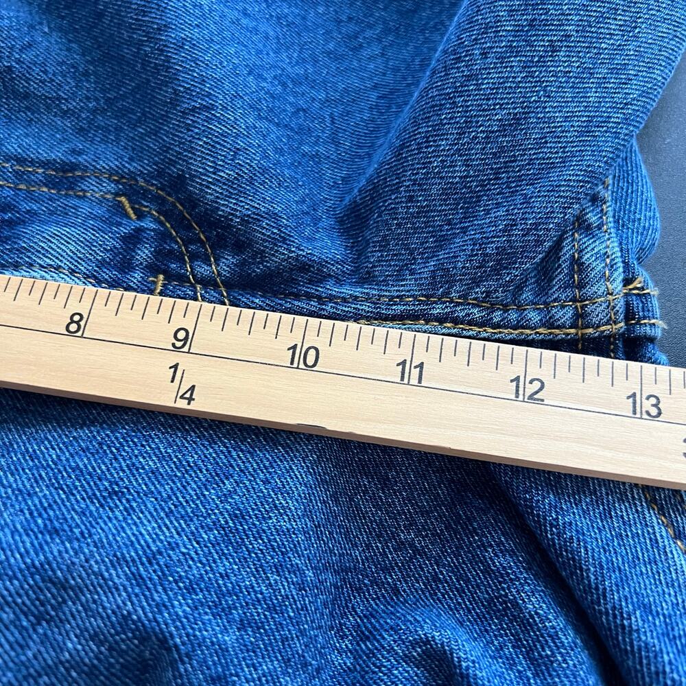 Levi's 550 Relaxed Straight Leg Work Wear Blue Denim Jeans | Men's Size 38X34 - Picture 7 of 9
